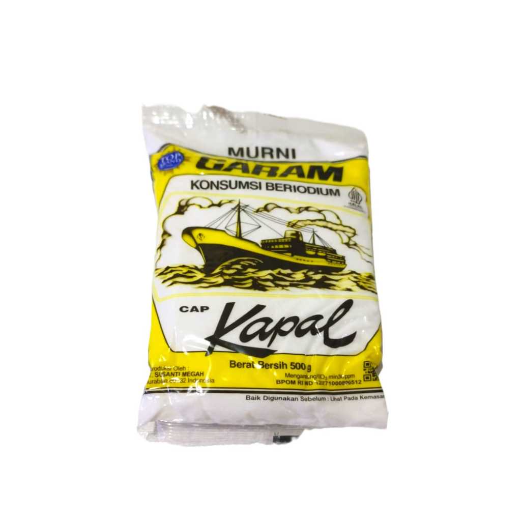 

Garam Cap Kapal 500 gram– Garam Dapur beryodium cap kapal