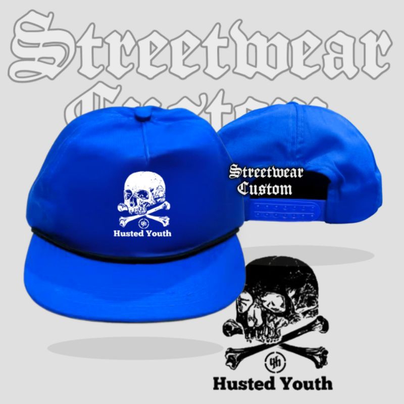 Husted Youth / Topi Snapback Classic - Rope Caps Hat Casual - Topi Snapback Klasik Old School