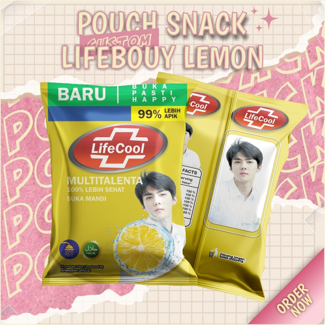 

Snack Pouch Jumbo Custom Lifebouy Lemon