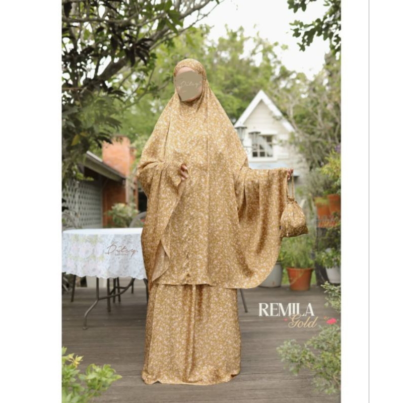 Mukena Ditsy Remila Gold