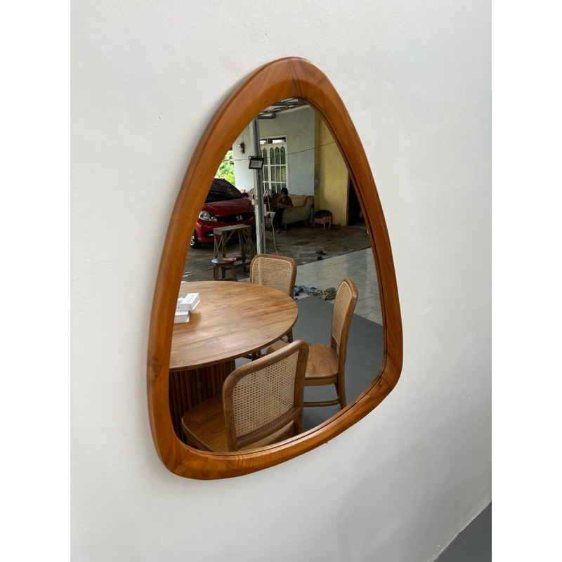 Cermin Jati Minimalis