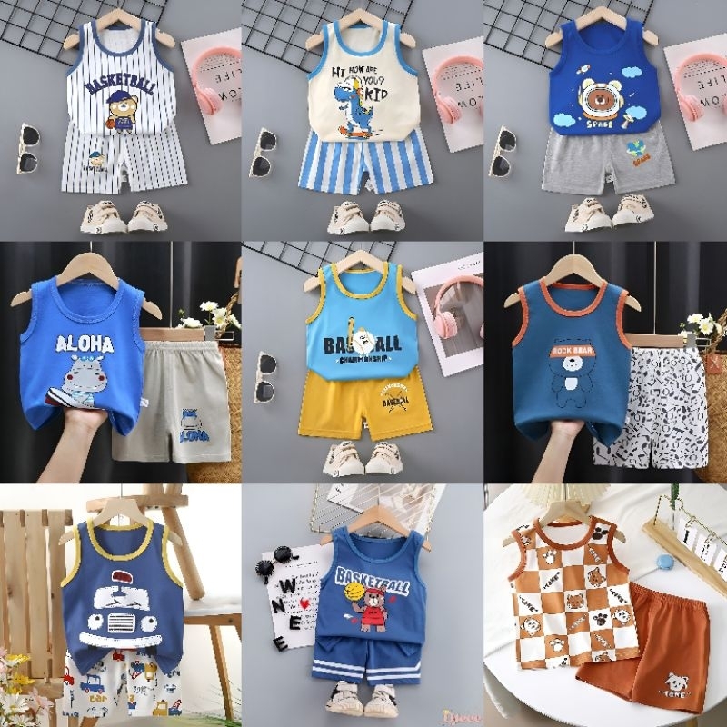 SETELAN SINGLET ANAK ANAK PREMIUM/SINGLET ANAK ANAK PREMIUM/SINGLET ANAK UMUR 0-5 TAHUN