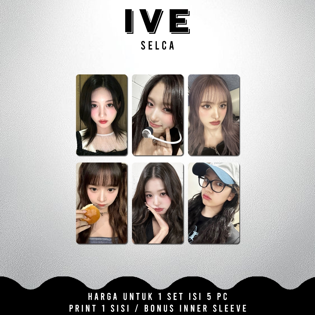 PHOTOCARD IVE SELCA [1 SISI] UNOFFICIAL