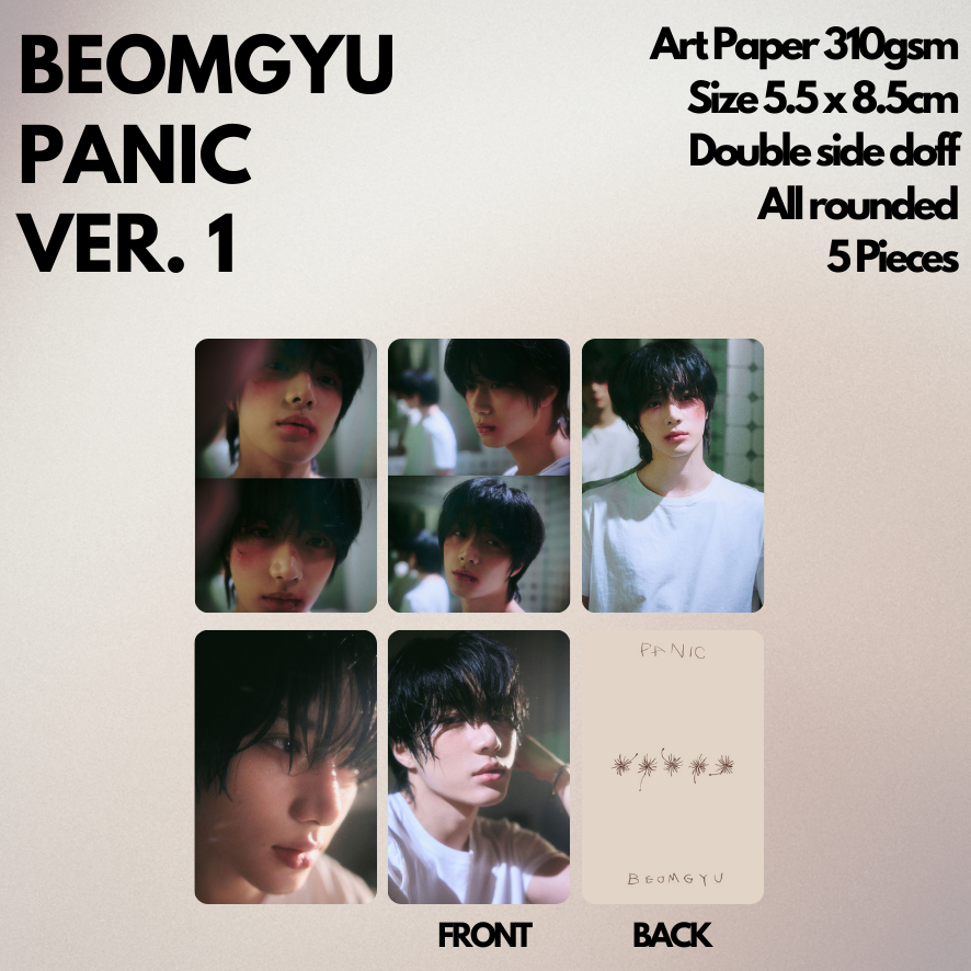 [KUKIRA] Photocard Beomgyu PANIC Mixtape