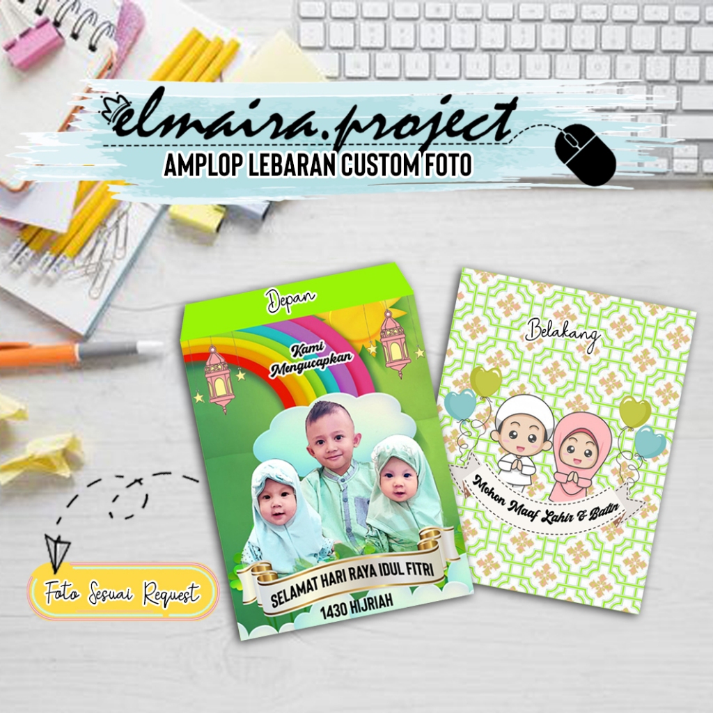 

AMPLOP LEBARAN 2025 ANGPAO LEBARAN Custom Foto dan Nama