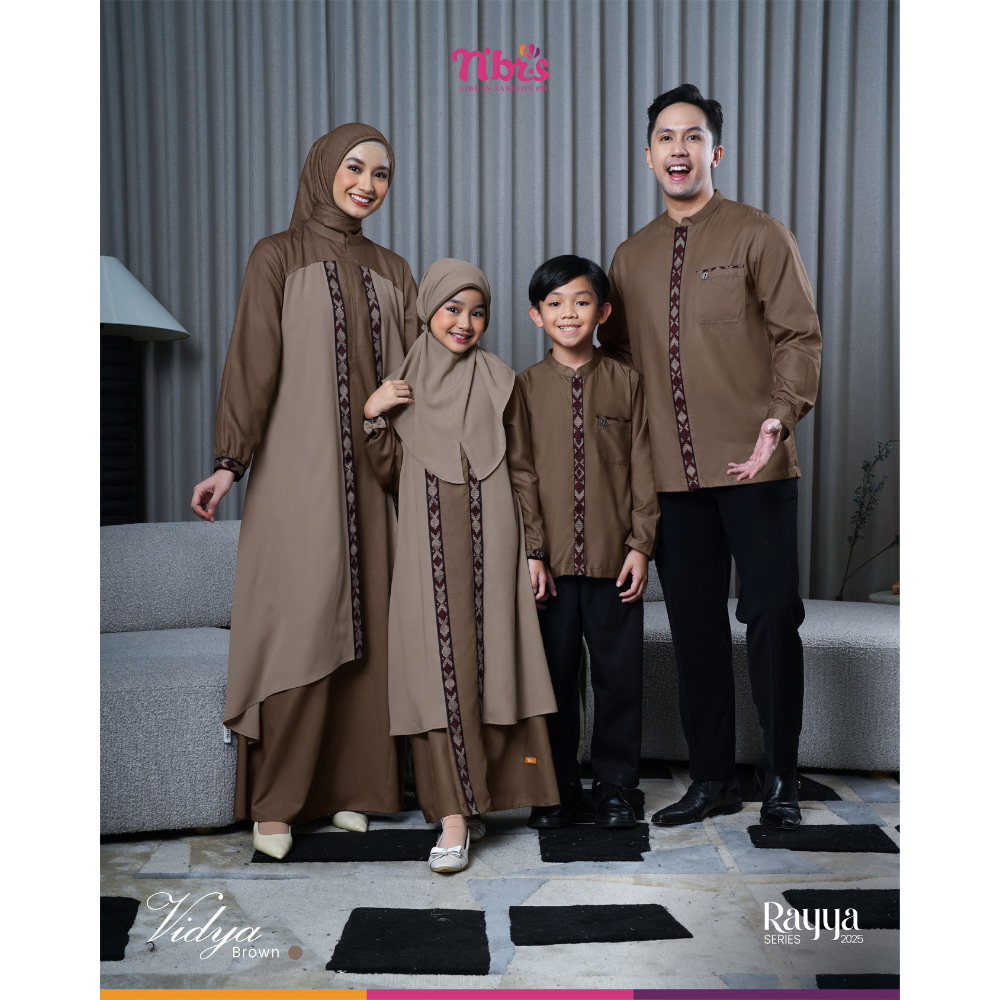 VIDYA BROWN SARIMBIT RAYA SERIES SARIMBIT NIBRAS 2025 SARIMBIT KELUARGA TERBARU SARIMBIT LEBARAN COU