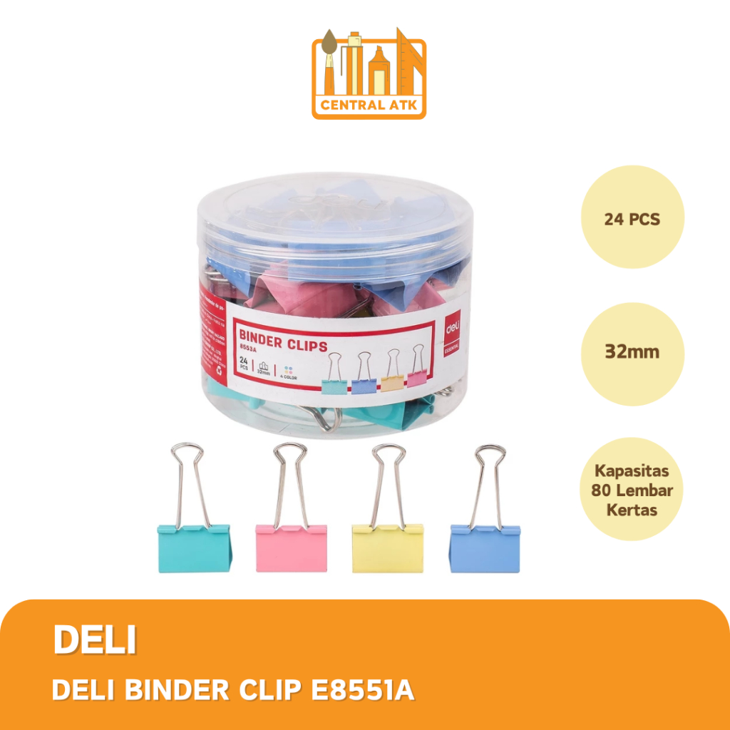 

DELI BINDER CLIP / KLIP KERTAS 260 E8551A (1 PCS)