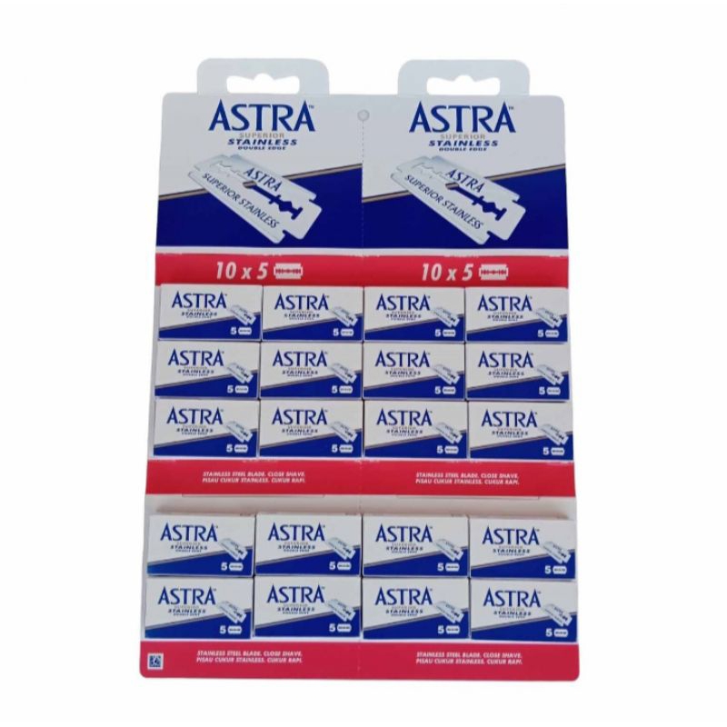 Astra Pisau Silet Razor Alat Peralatan Toko Cukur Pangkas Potong Shaving Kumis Jenggot Jengot Rambut