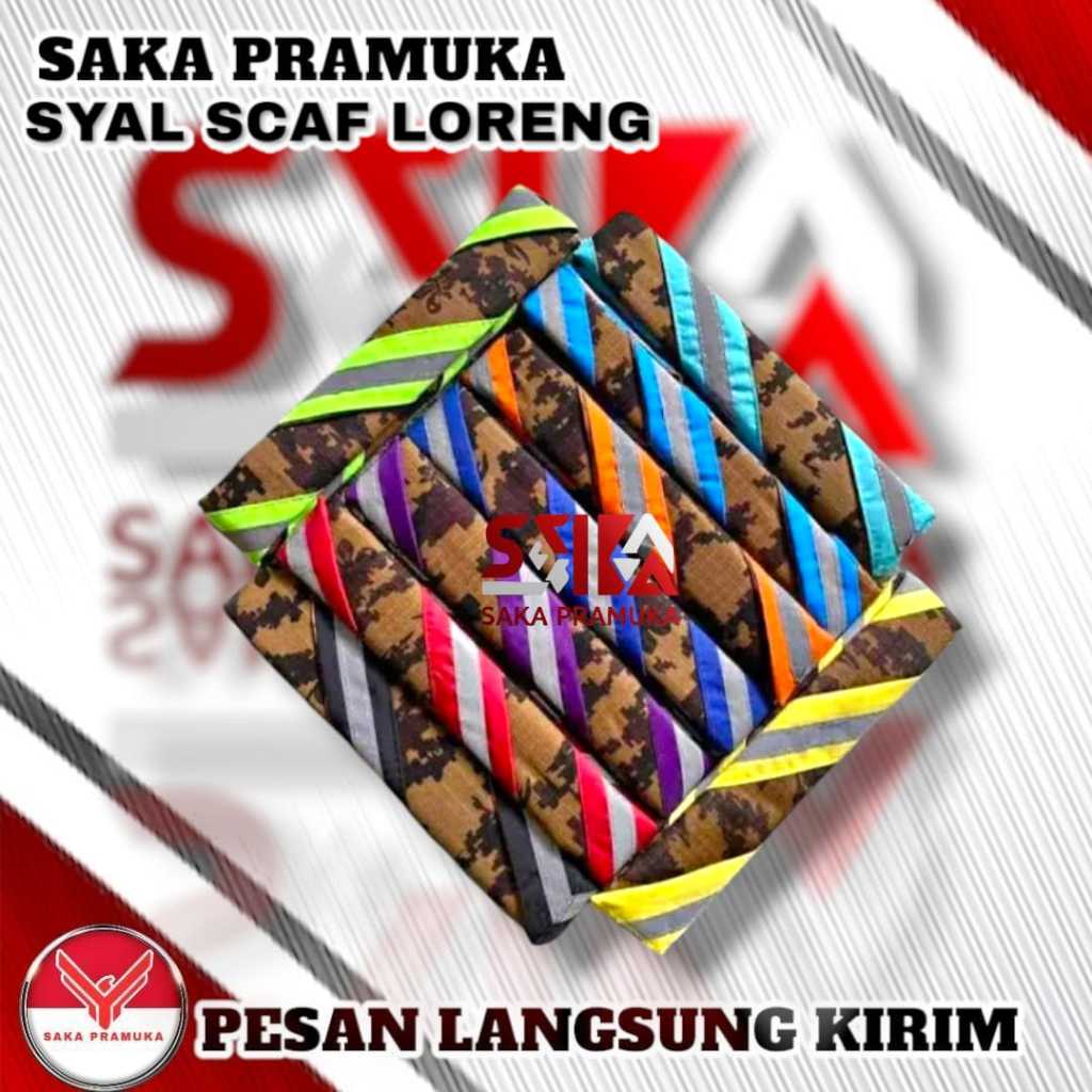 Slayer syal scraft pramuka loreng