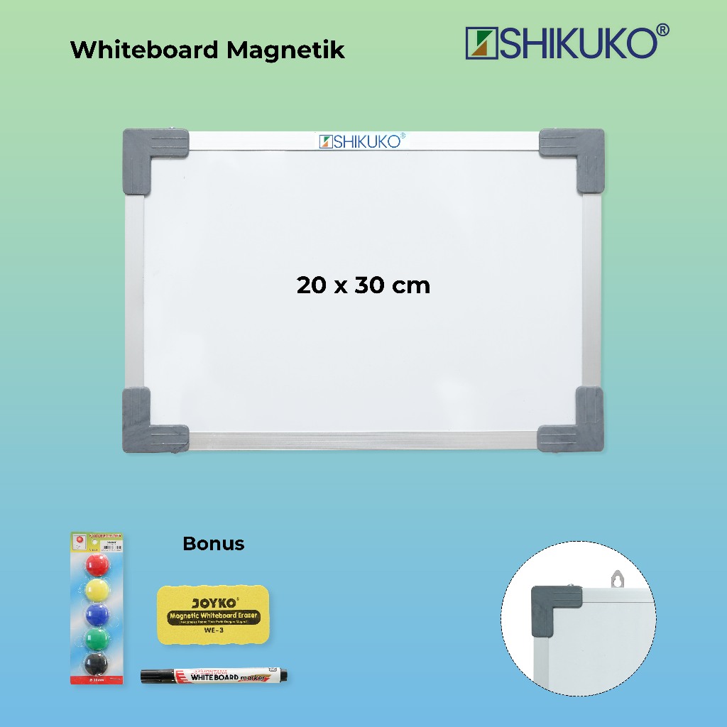 

Magnetic White Board / Papan Tulis Magnet 20 X 30 cm