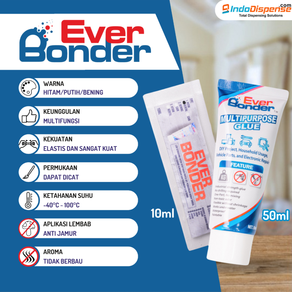 

EverBonder Lem Taiwan Super Kuat Multifungsi Besi Kayu Kaca 50ml JunDW