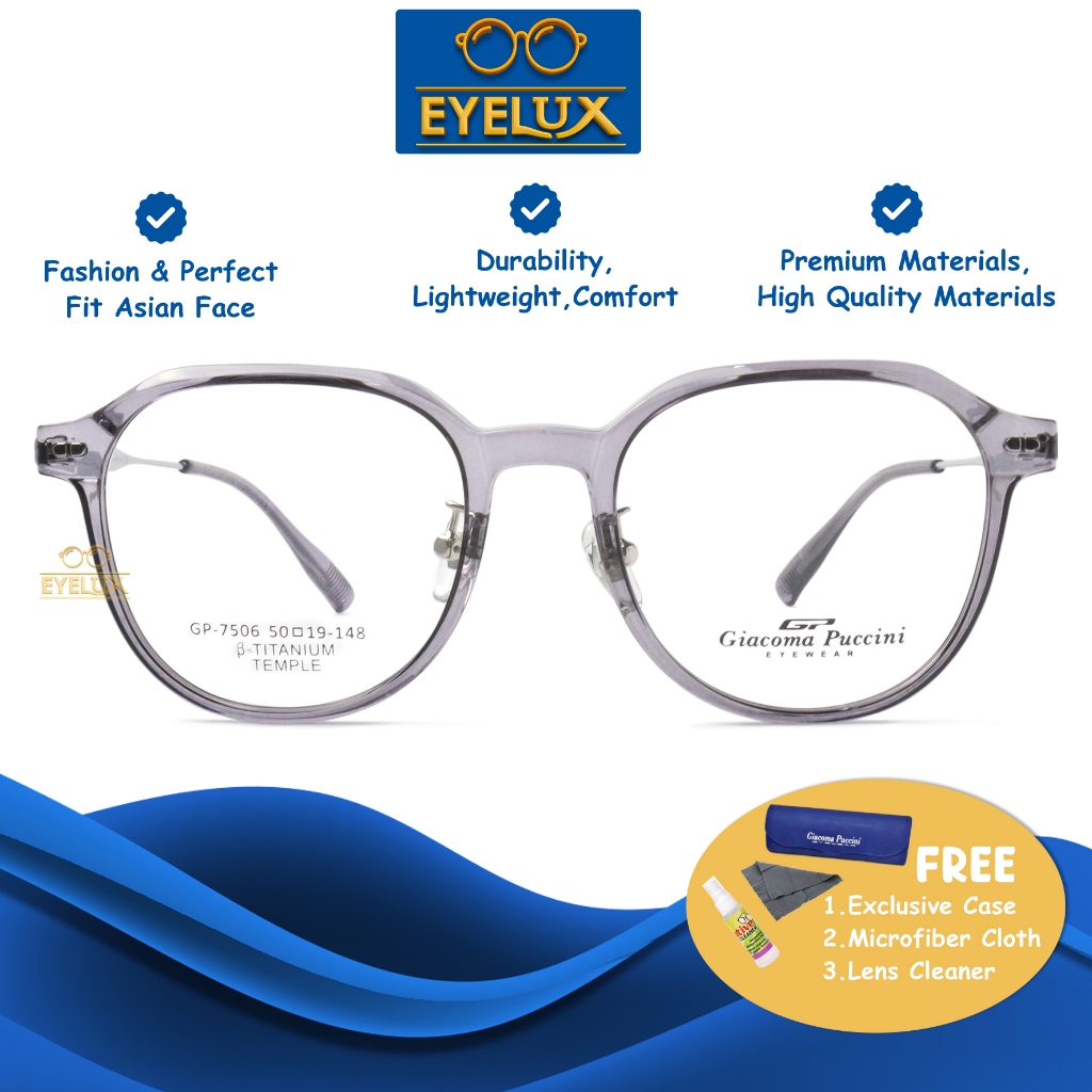 Giacoma Puccini Eyewear / GP 7506 / 50-19-148 / Frame Kacamata Giacoma Puccini ORIGINAL