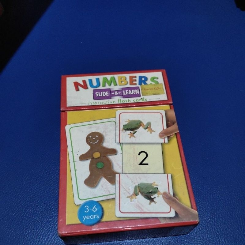 NUMBERS SLIDE AND LEARN INTERACTIVE FLASH CARD