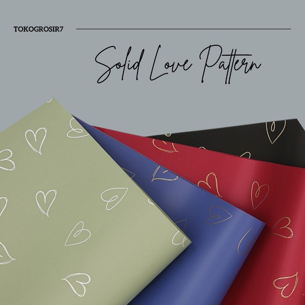 

KERTAS BUKET KERTAS KADO MOTIF SOLID LOVE PATTERN FLOWER WRAPPING PAPER CELLOPHANE