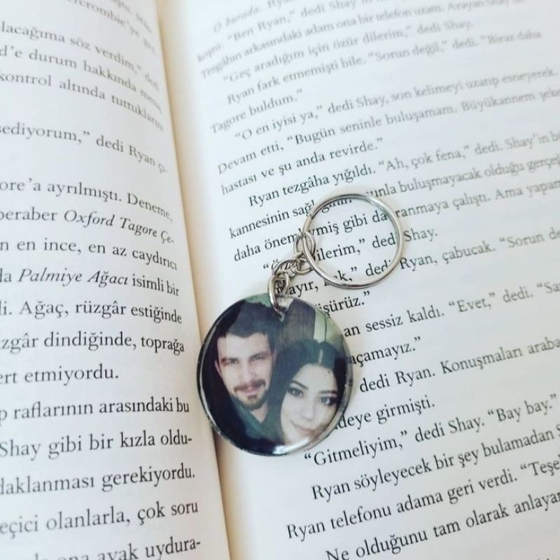 Custom foto gantungan kunci resin, gantungan kunci custom foto