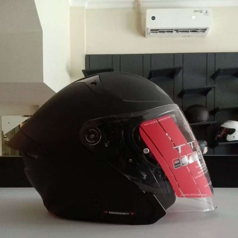 HELM ORIGINAL KYT - KYT TT R JET SOLID SNI