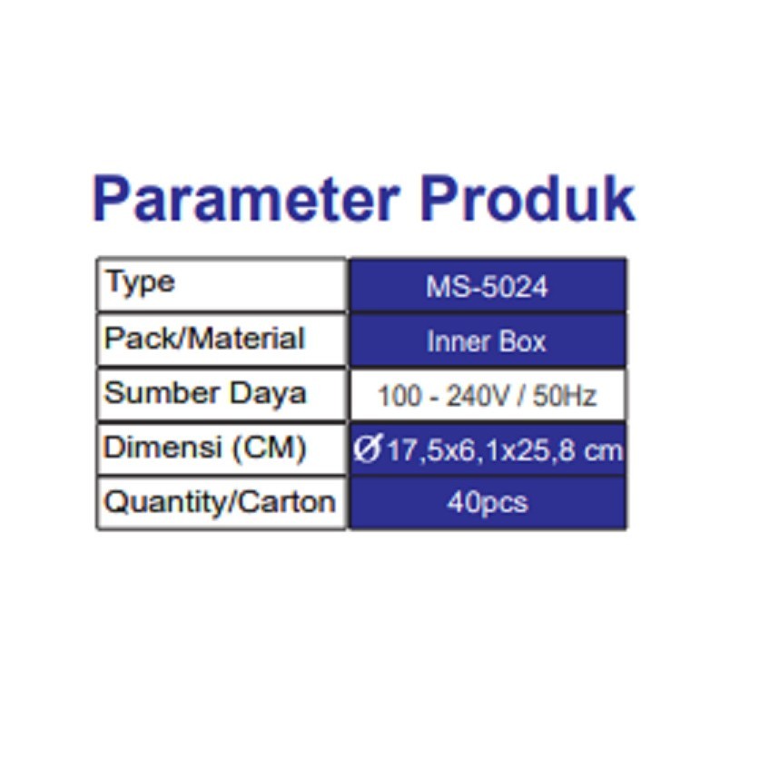 Alat Cukur Mitsuyama Alat Potong Rambut Ms-5024