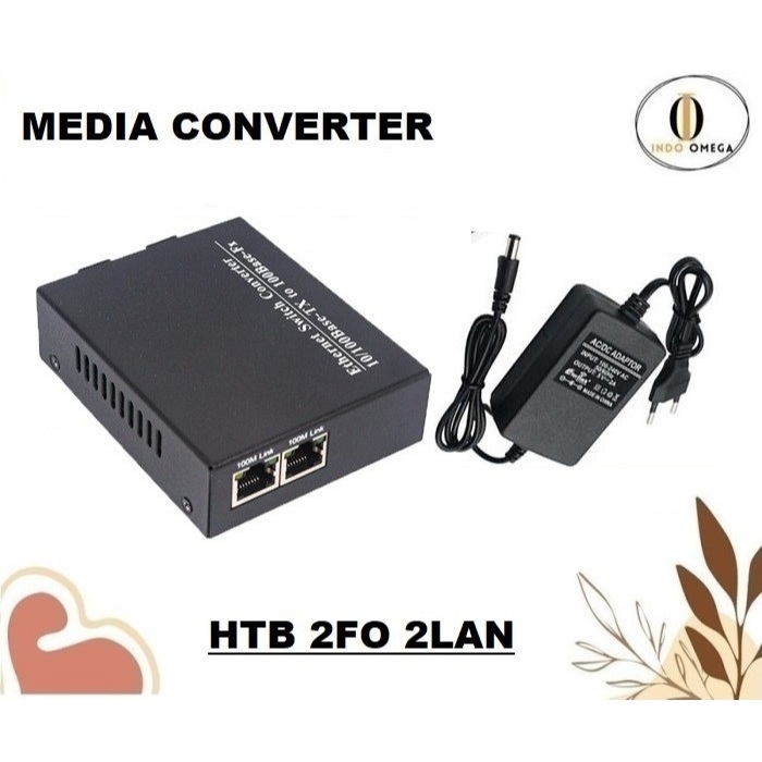 Media Converter 2FO 2Lan HTB 2 FO 2 LAN 100 Mbps 2SC 2LAN 2F2E