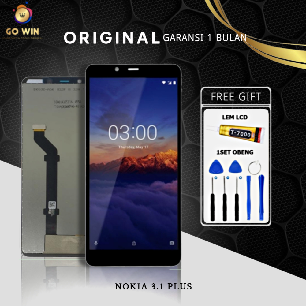 ORIGINAL LCD NOKIA 3.1 PLUS FULLSET TOUCHSCREEN