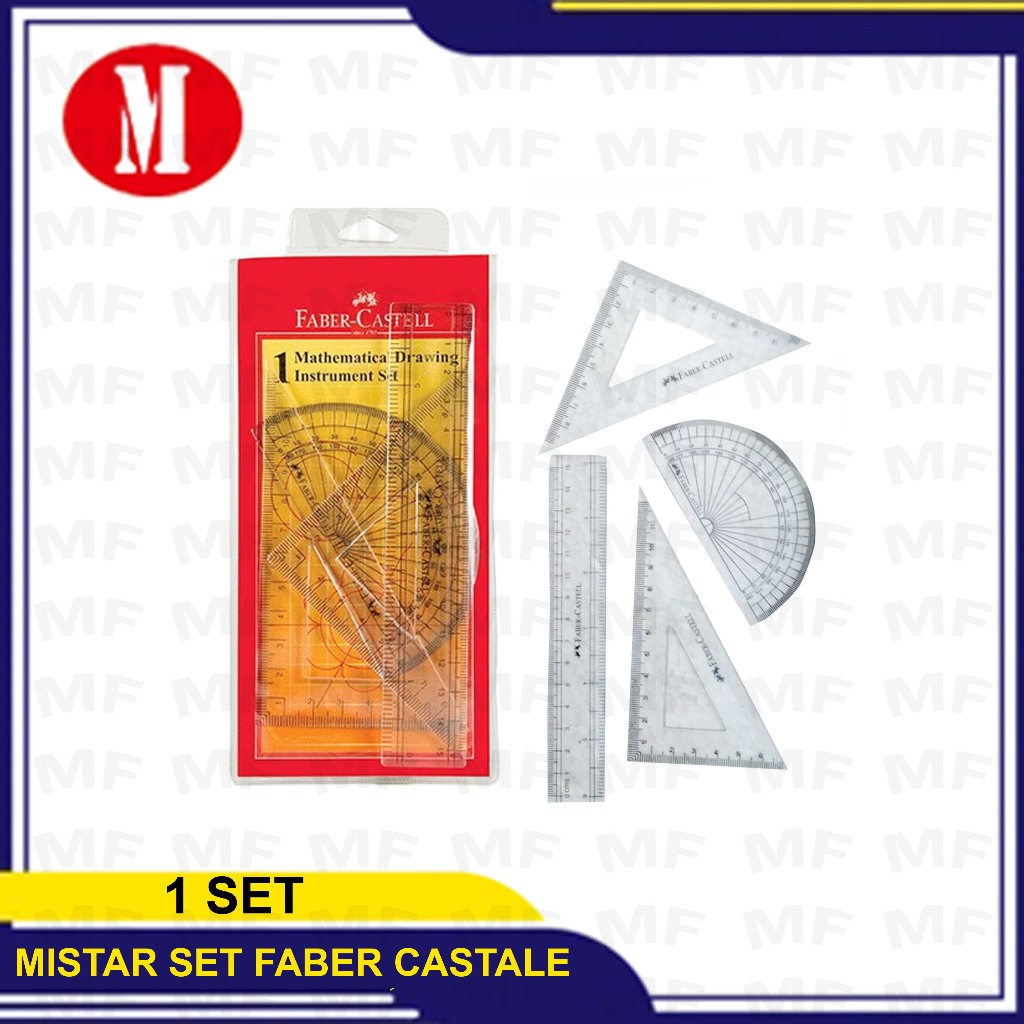 

Faber Castell Penggaris Mathematical Drawing Instrument Set