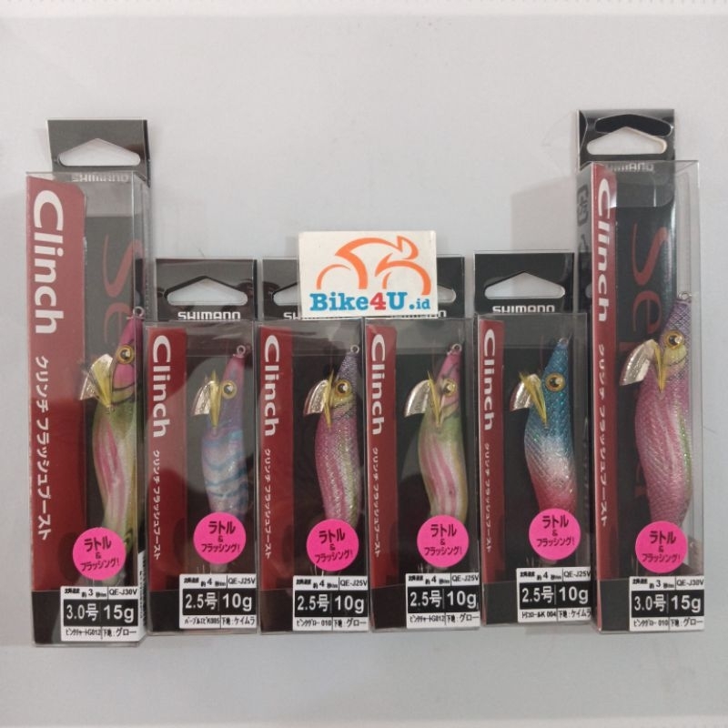 Egi Umpan Cumi Shimano QE J25V Clinch Rattle Flashboost 2.5