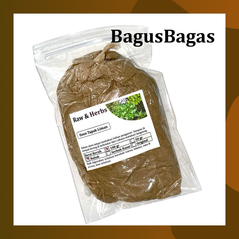 

Bubuk Daun Tapak Liman Organik Asli tanpa Campuran Rempah JSR 100 g Obat Diare Batuk Bagus Bagas