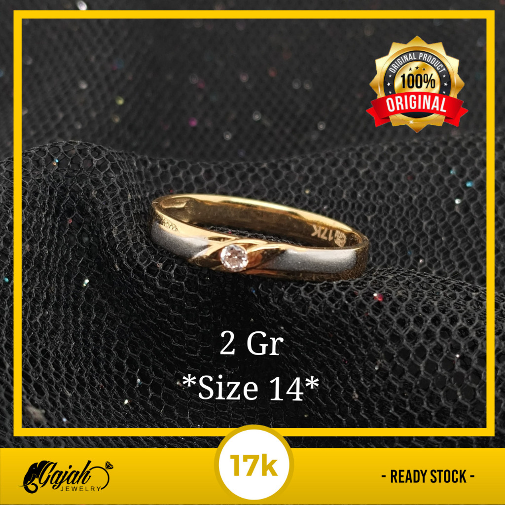 Cincin Emas 17K - Toko Emas Gajah Online - 2 Gr - 7421
