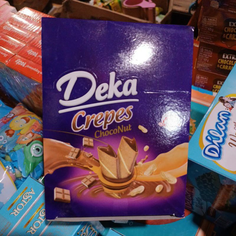 

Deka Crepes Choconut 1 Pak Box 12 Pcs - Choco Nut Chocolate Coklat