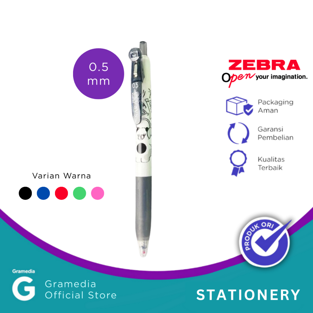 

Zebra Sarasa Clip 05 Single Bear Black