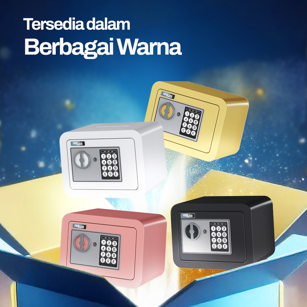 Feng Long Brankas Mini Brankas Uang Dan Emas Berangkas Uang Brankas Uang Mini Safety Box Mini