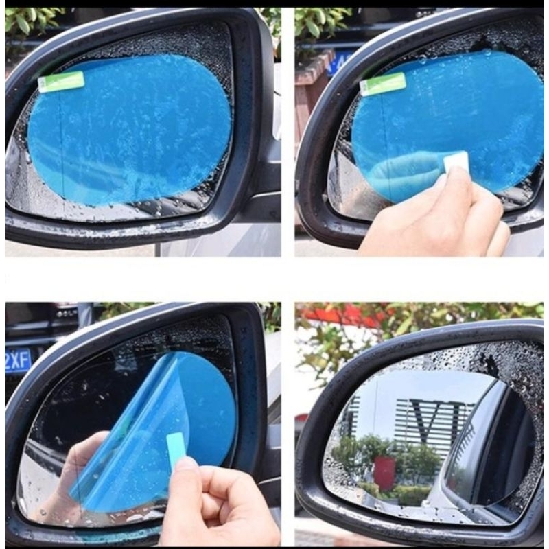Stiker Kaca Mobil/Anti Fog Spion Mobil Sticker Anti Embun Pelapis Kaca Anti Air Rainproof Flm Mobil 