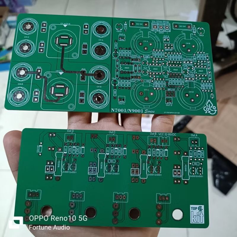 Pcb Panel depan belakang N9001/P9001/Ncx3 4chanel double layer pcb led display indikator signal clip