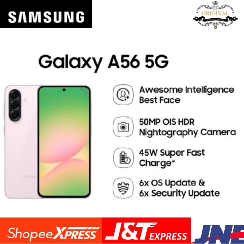 SAMSUNG A56 5G RAM 8/128GB ,RAM 8/256GB & RAM 12/256 GARANSI RESMI