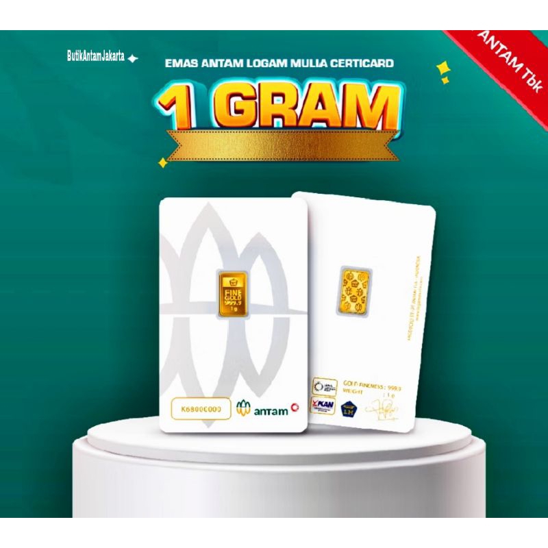 LM EMAS ANTAM 1 Gram, LOGAM MULIA TERBARU
