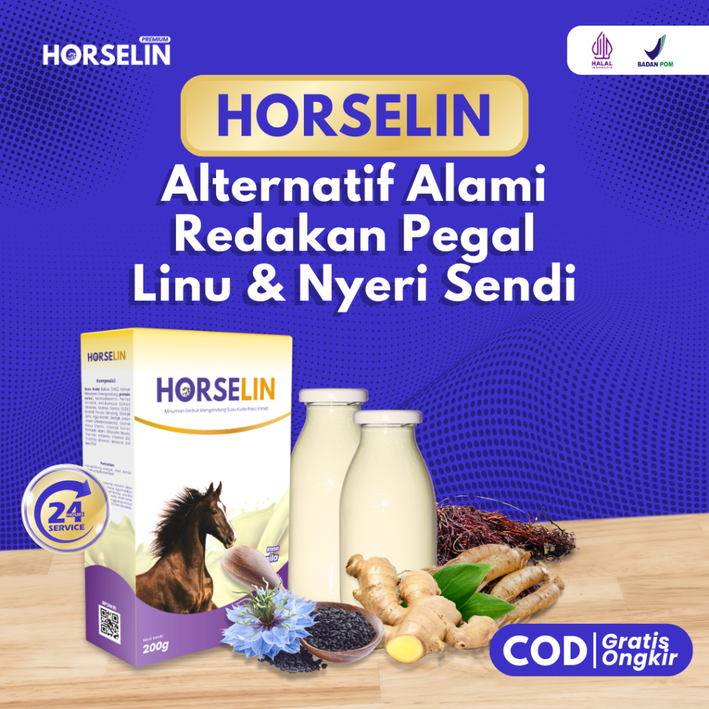 

Susu Kuda Liar HORSELIN Untuk Mngobati Pegal Linu Dan Nyeri Sendi 100% Original (200gr) Susu Kotak