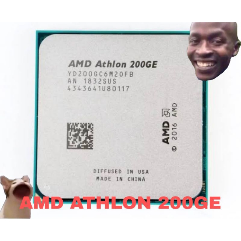 Amd athlon 200ge second berkualitas murah (cpu)