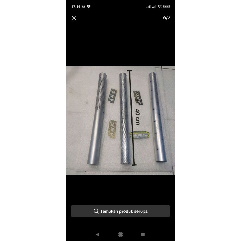 saringan knalpot matic panjang 40cm