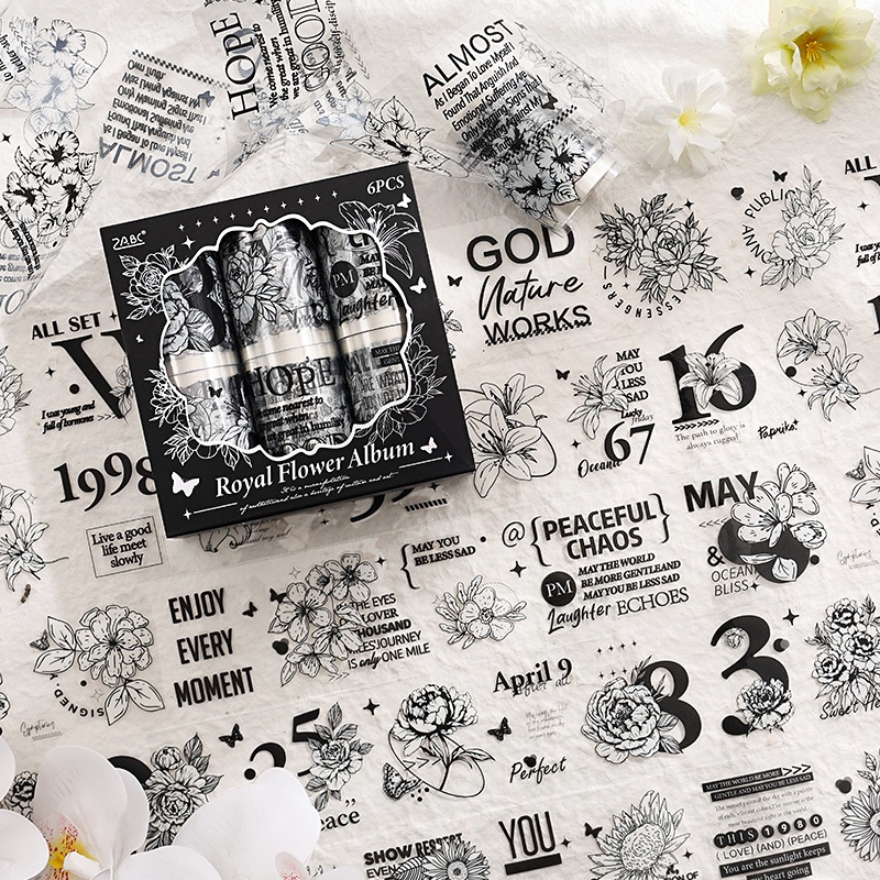 

(1Box) Washi Tape 60mmx2m Seri Spektrum Istana Bunga (Kiss-Cut) Sticker Aesthetic Dekorasi Journal Vintage Retro Scrapbook Jurnal Stiker Selotip