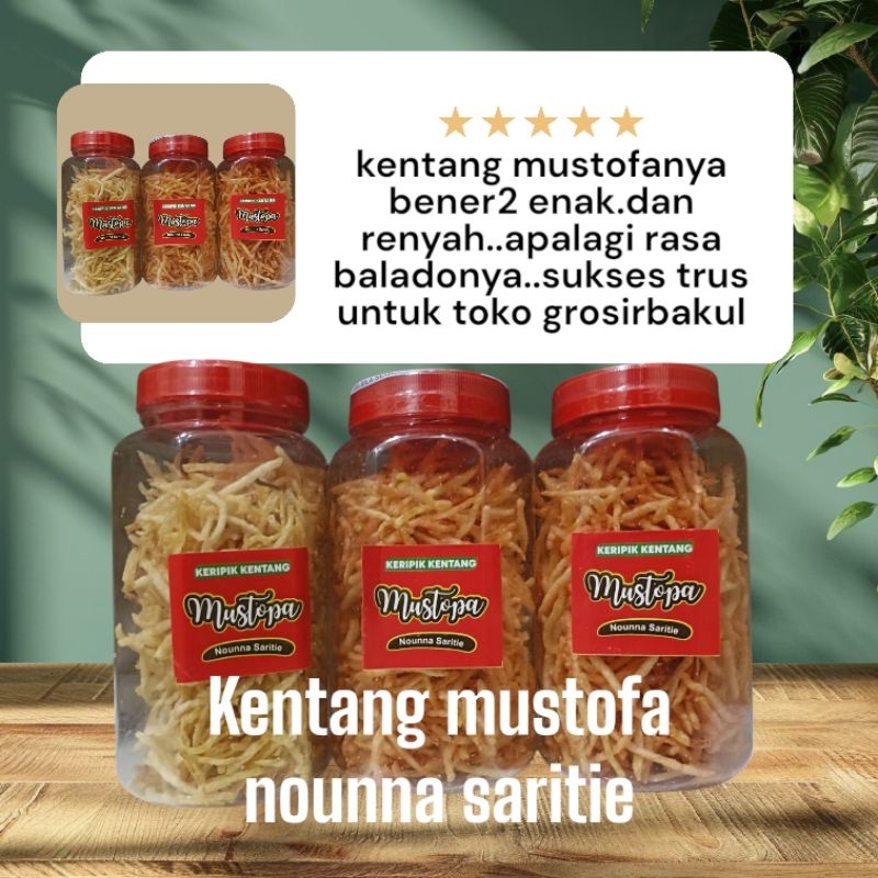 

180 gram kentang mustofa renyah,pedas,manis, asin nounnasaritie