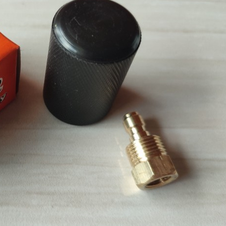 kupler jantan mini drat dalam bonus tutup - kupler mini jantan