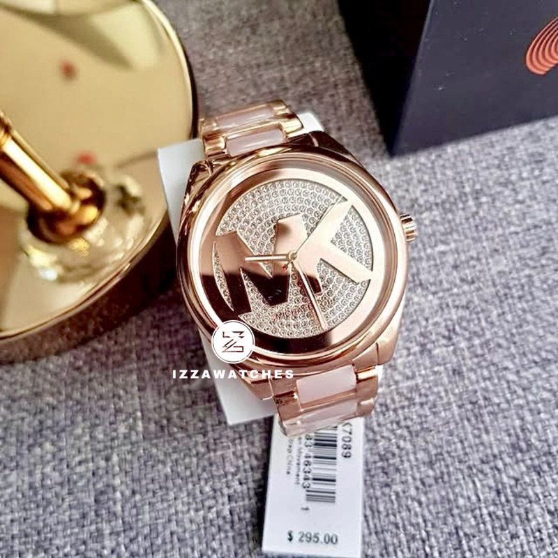 Jam Tangan Wanita MK7089 Janelle Rosegold Strap