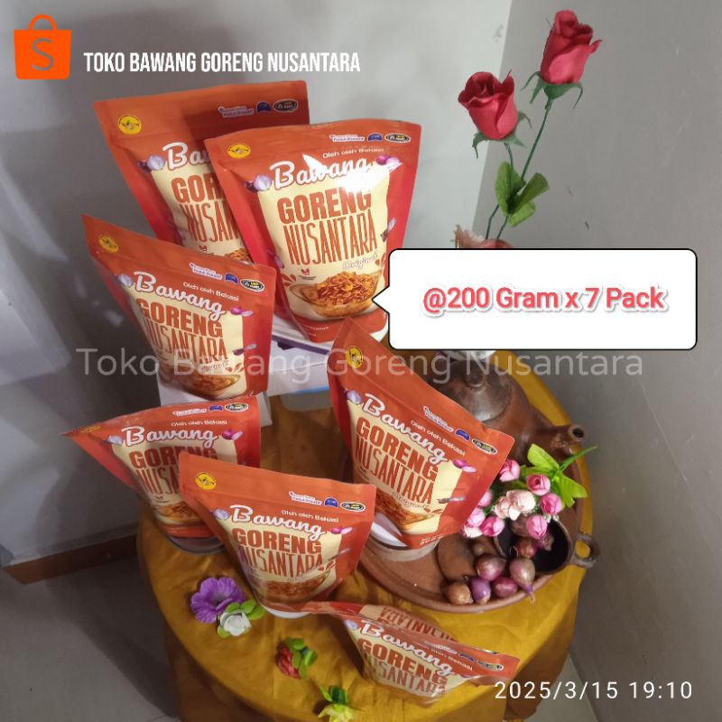 

Bawang Goreng Nusantara @200Gram Paket Hemat 7 Pack