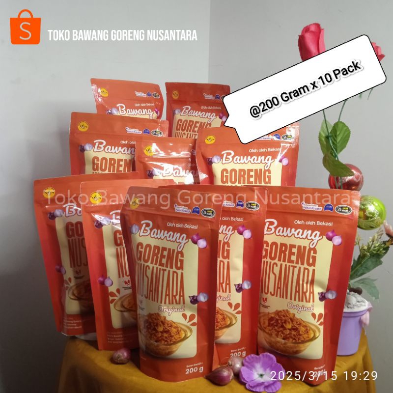 

Bawang Goreng Nusantara @200Gram Paket Hemat 10 Pack
