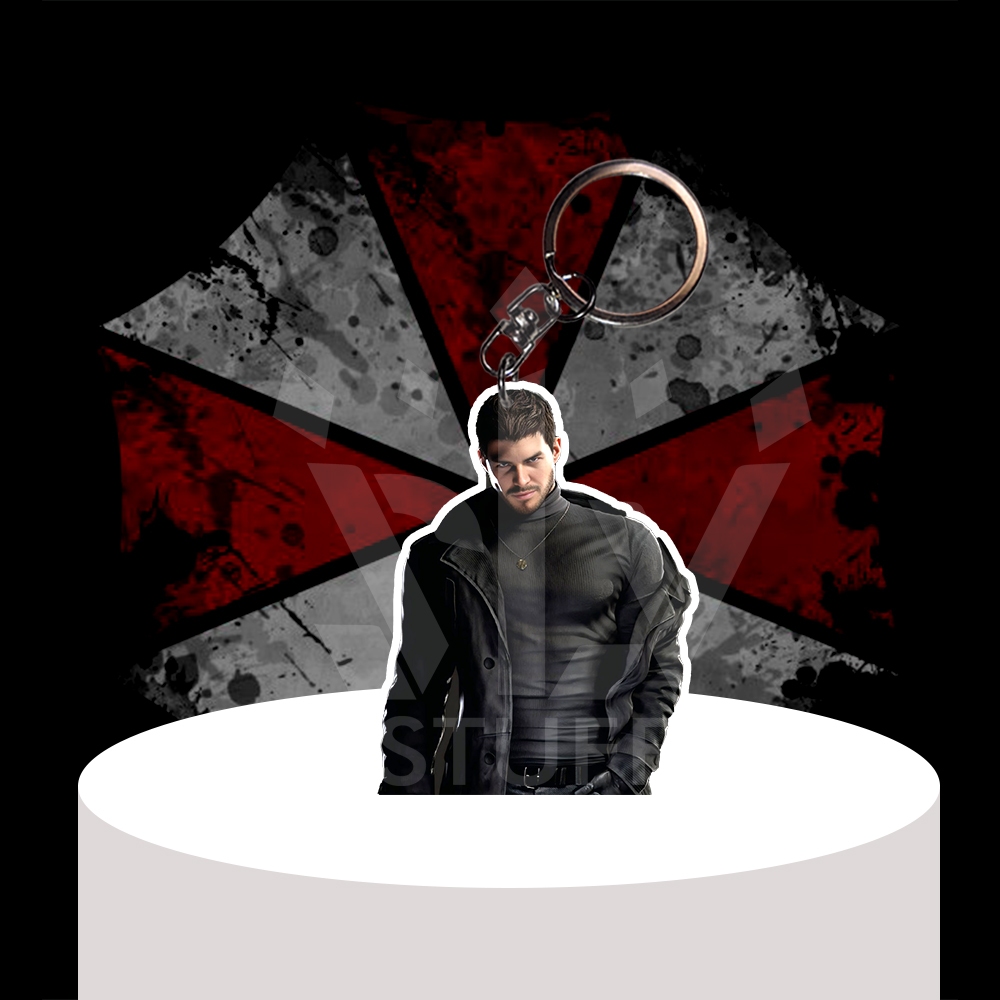 Gantungan Kunci / Gantungan HP Resident Evil - Chris redfield - Ganci Akrilik - Keychain