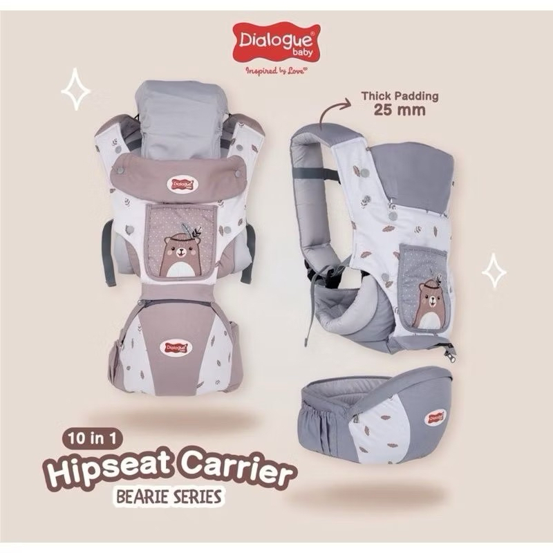 Hipseat Carrier 10 in 1 Dialogue baby gendongan