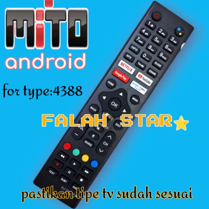 pengganti remot tv mito android 3288 4388