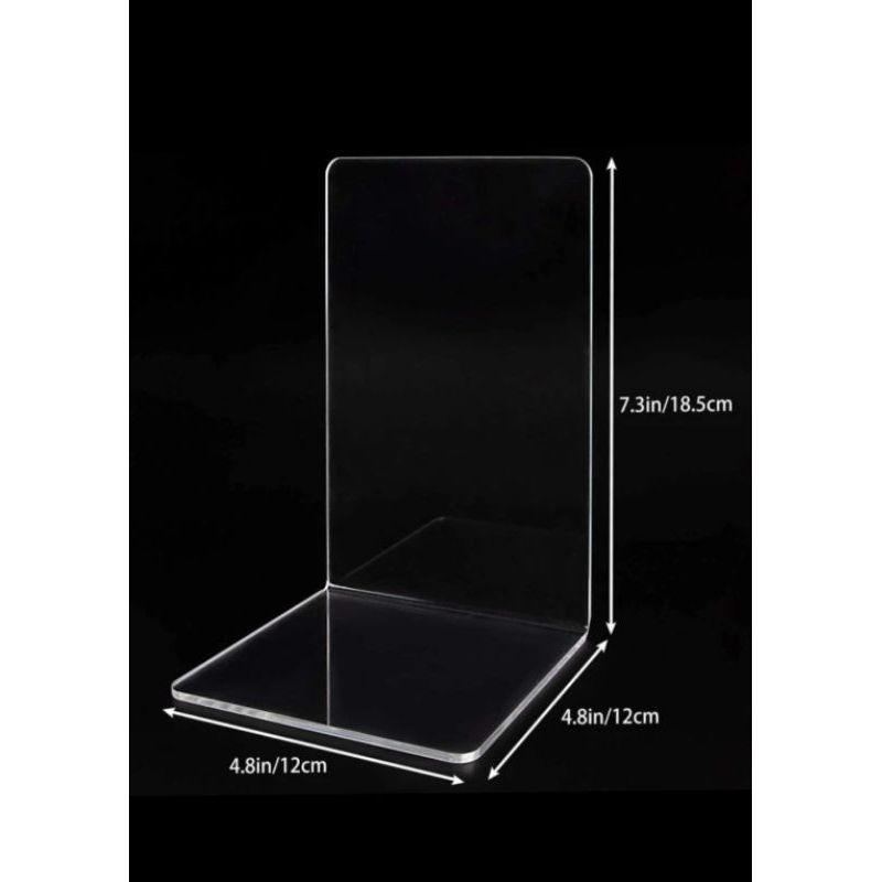 

ACRILYK BOOK STAND PENAHAN BUKU PEMBATAS BUKU PENGGANJAL BUKU