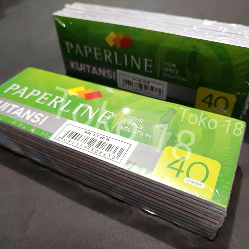 

1 Pak Kuitansi Kecil Isi 10 Buku (40 Lembar) / Kwitansi Kecil Paperline