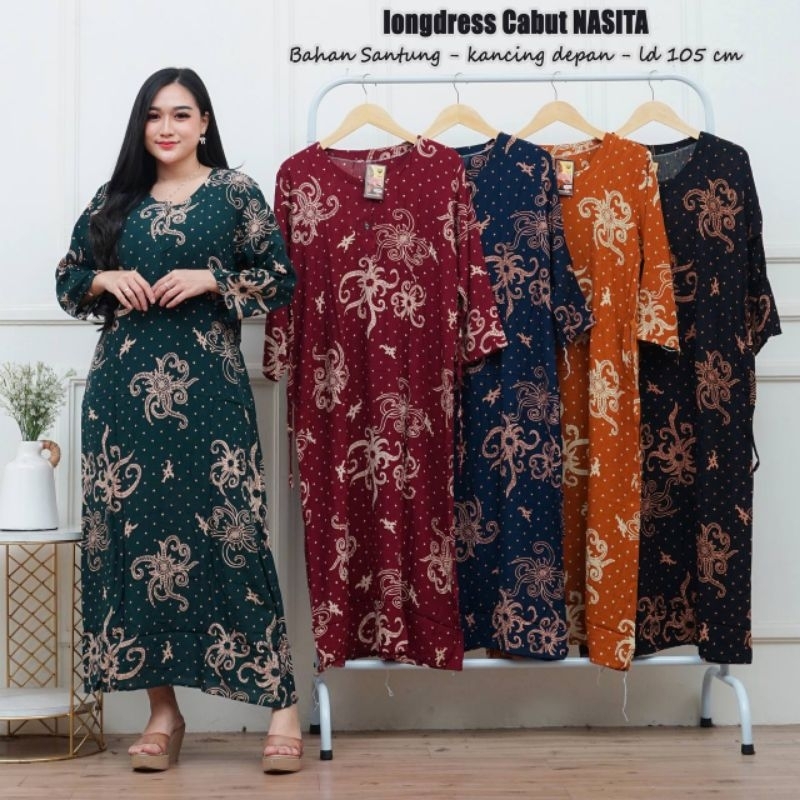Daster Harian Nyaman Adem Bahan Rayon kancing Depan Busui Friendly Aneka Motif Dan Warna Cocok Untuk