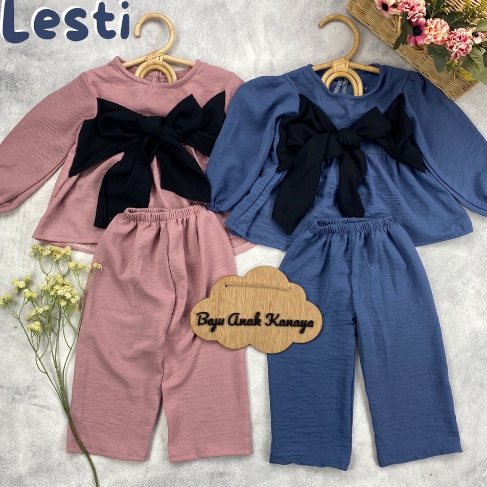 14TH SETELAN ANAK LESTI ONE SET ANAK PEREMPUAN CRINKLE